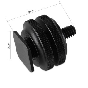 SmallRig 1631 Adaptor Cold Shoe cu filet 3/8" la 1/4" (Set 2 buc)