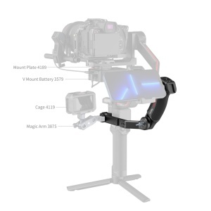 SmallRig 3028D Maner cu Curea pentru DJI RS 2 / RSC 2 / RS 3 / RS 3 Pro / RS 3 Mini / RS 4 / RS 4 Pro / RS 4 Mini