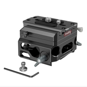 SmallRig 3067 Placă de Bază Ușoară cu Dublă Cleme pentru Bare de 15mm (versiune din aliaj de magneziu)