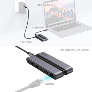 SmallRig 4662, Statie de Andocare 9-in-1, CFexpress Tip B, USB-C, USB-A, HDMI, RJ45, SD/microSD