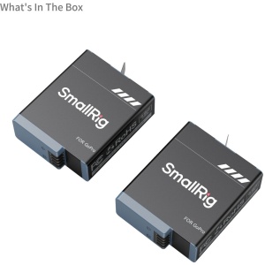 SmallRig 4960, Kit 2 acumulatori pentru GoPro HERO9 / HERO10 / HERO11 / HERO12