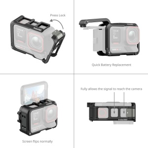 SmallRig 5000 Cage Multifunctional pentru Camera de Actiune Insta360 Ace Pro 2 si Ace Pro