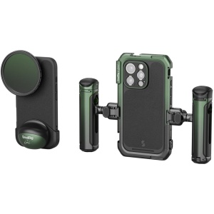 SmallRig 5001 x Brandon Li, Kit pentru iPhone 16 Pro Max, cu cage si grip-uri
