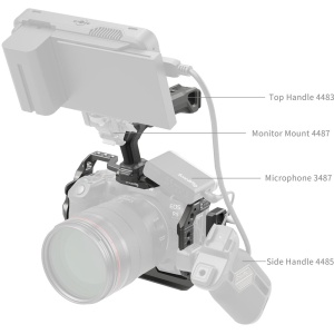SmallRig 5029 HawkLock, Kit cage pentru Canon EOS R5 Mark II, cu grip și accesorii
