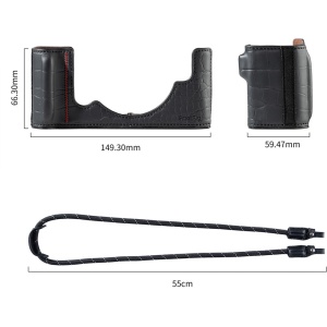 SmallRig 5095, Half Case din piele neagra pentru Nikon ZF