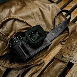 SmallRig 5267 Half Case Kit, Husa din piele neagra pentru FUJIFILM GXF100RF