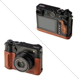 SmallRig 5268 Half Case Kit, Husa din piele maro pentru FUJIFILM GXF100RF