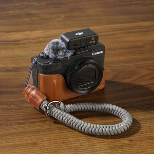 SmallRig 5385, Kit husa din piele maro pentru Canon PowerShot V1
