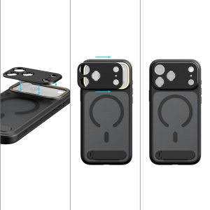SmallRig 5549 FilMov, Husa neagra pentru iPhone 17 Pro, T-Mount