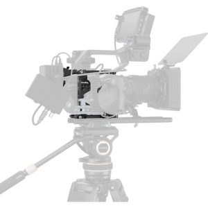 Kit cage profesional SmallRig 5801 pentru camera video Sony FX6 cu placa de baterie V-Mount si accesorii de montare