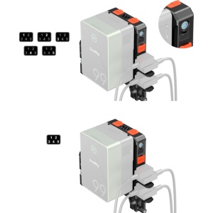 Placa adaptor inteligenta pentru baterii V-Mount SmallRig 5881 cu clema dubla pentru tije de 15 mm