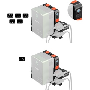 Placa adaptor inteligenta pentru baterii V-Mount SmallRig 5899 cu porturi D-Tap si ecran digital