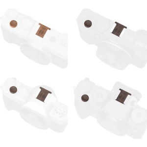 Set accesorii din lemn de trandafir SmallRig 6238 pentru aparate foto FUJIFILM, capac patina blitz si buton declansator