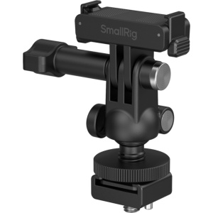 Adaptor QR SmallRig 6396 cu suport cold shoe si cap sferic pentru camere de actiune DJI Osmo Action 6 si Nano