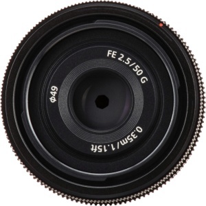 Sony FE 50mm f2.5 G, Obiectiv wide Full Frame cu montura Sony FE