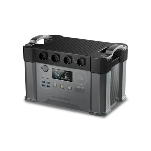 Stație de alimentare Allpowers S2000 Pro văzută de sus, evidențiind capacul și mânerele de transport