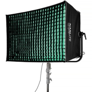 Suport Nanlite pentru 8 tuburi LED cu Softbox și Grid, FR-T12-8+SB