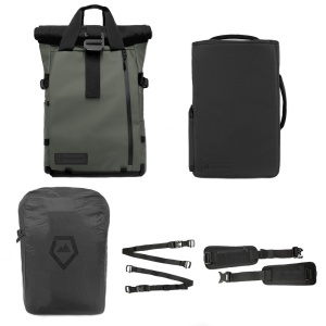 WANDRD PRVKE 21L Green Pro Photo Bundel V3, Rucsac foto 21L & Camera Cube