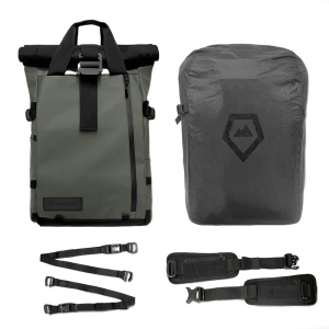 WANDRD PRVKE 21L Green Travel Bundel V3, Rucsac foto 21L & husa de ploaie