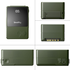 Acumulator SmallRig 4930, VB99 mini V Mount, 99Wh, Green