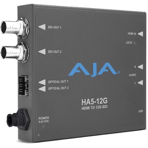 AJA HA5-12G, Convertor HDMI 2.0 la 12G-SDI, cu suport HDR