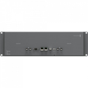Monitor rack-mount profesional Blackmagic Design SmartView Duo cu doua ecrane LCD de 8 inch si conexiuni SDI pe panoul din spate