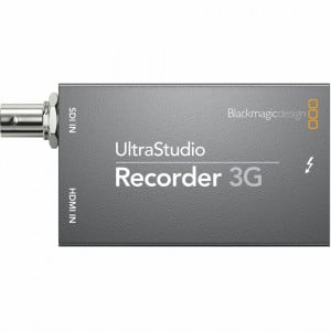 Dispozitiv portabil de captura video Blackmagic Design UltraStudio Recorder 3G cu intrari SDI si HDMI si interfata Thunderbolt 3