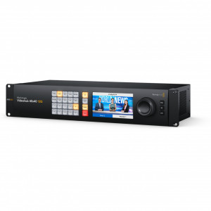 Blackmagic Design Videohub 40x40 12G router video avansat zero latență cu ecran LCD Full HD
