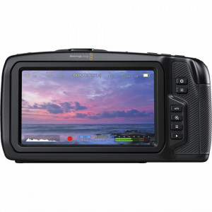 Camera cinematografica profesionala Blackmagic Pocket Cinema Camera 4K cu montura MFT si ecran tactil de 5 inch