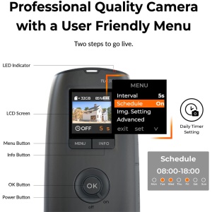 Brinno BCC300-C, Kit Camera Time Lapse Construction Bundle, 1080p, 118°