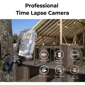 Brinno TLC300-M, Kit Camera Time Lapse, 1080p, 118°, cu montare pe perete