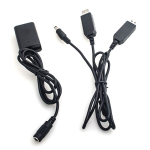 Caruba DC10, Acumulator Dummy Sony NP-FW50 Full Decoding cu alimentare 2x USB 5V 2A