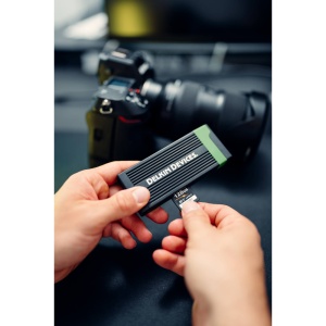 Delkin Cititor de Carduri CFexpress Type B & SD UHS-II (Type C la C & Type C la A)