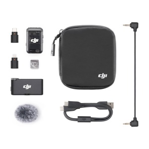 DJI Mic 2, Sistem Microfon Wireless Compact, 1 TX + 1 RX, 2.4 GHz