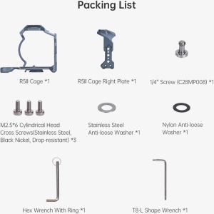 Falcam C00B4802, F223850, Cage Quick Release pentru Canon EOS R5 Mark II
