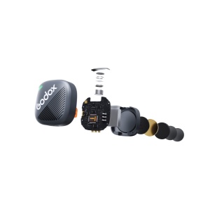 Godox Cube-SC Kit2, Sistem microfon wireless 2.4 GHz, USB-C 