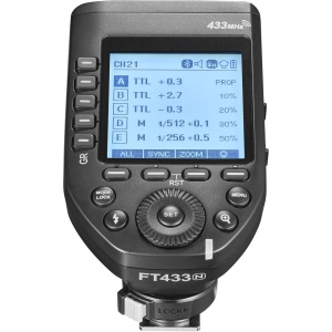 Godox FT433N, Transmitator blit wireless pentru Nikon  i-TTL, app control