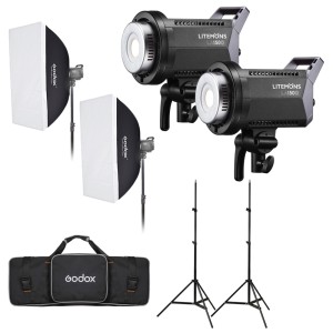 Godox Litemons LA150D, Kit duo lampi si accesorii