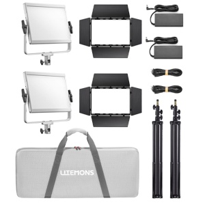 Godox Litemons LP1200Bi, Kit 2 Panouri LED Bi-Color cu stative