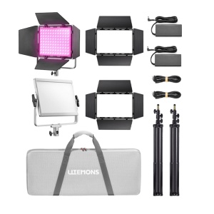 Godox Litemons LP400R, Kit 2 Panouri LED RGB, cu stative