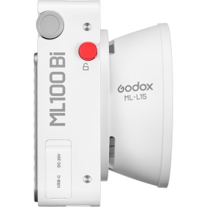 Kit de 3 lămpi LED video bi-color portabile Godox ML100Bi Kit3 cu modificatoare de lumină, stative și geantă de transport