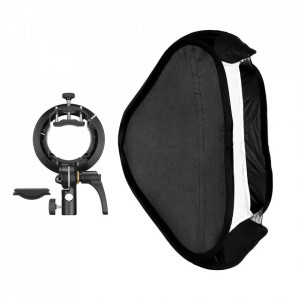 Godox S2-type Bracket SGGV6060, Bowens + Softbox 60x60cm + Grid