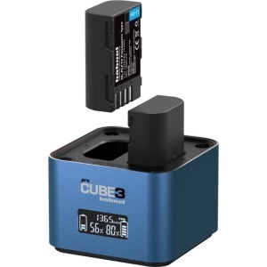 Hahnel ProCUBE 3, Incarcator dublu Panasonic DMW-BLC12, BLF19, BLJ31 si BLK22