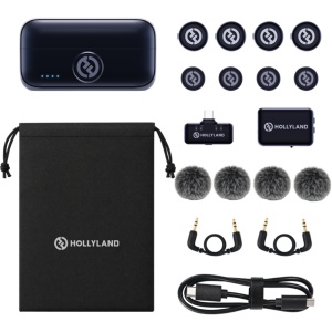 Hollyland Lark M3 Combo (4TX + 2RX) - Sistem Microfon Wireless
