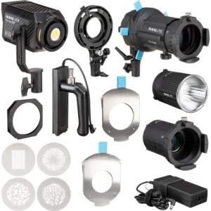 Kit Nanlite Forza 60B II Bi-Color cu accesoriu de proiectie PJ-FMM, 19° și 36° , 12-2045 KIT-PJ-FMM