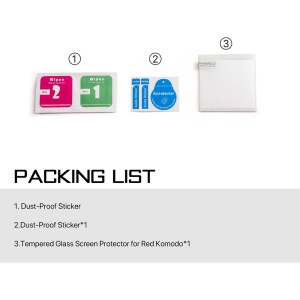 Kit protecție Tilta TA-T08-PK pentru RED KOMODO, cu sticla securizata si autocolante