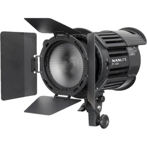 Lentilă Fresnel Nanlite CN-18X cu Barndoors (Volete) pentru Lampa Led P100/P200