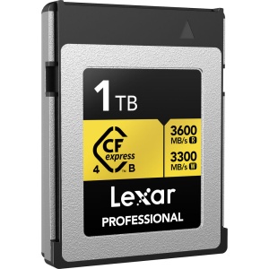 Lexar CFexpress 4.0 PRO Type B, Card de Memorie 1TB, Gold Series R3600W3300 mbs