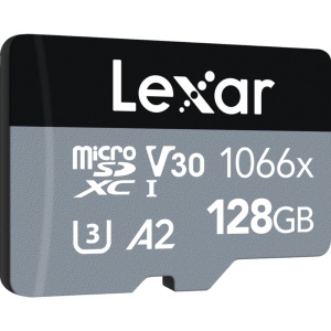 LEXAR  microSDXC SILVER 1066x UHS-I/U3/A2 R160/W120 (V30) 128GB
