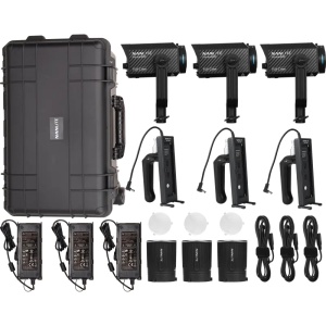 Nanlite Forza 60C Kit 3 Lămpi LED RGBLAC, cu troler, 12-2041 3KIT-BA-PT